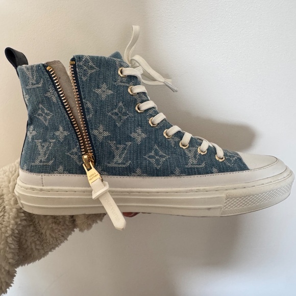 Louis Vuitton Tattoo Sneaker Boot – Monogram Denim - Picture 6 of 7